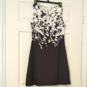 Black and White Floral Dress NWOT